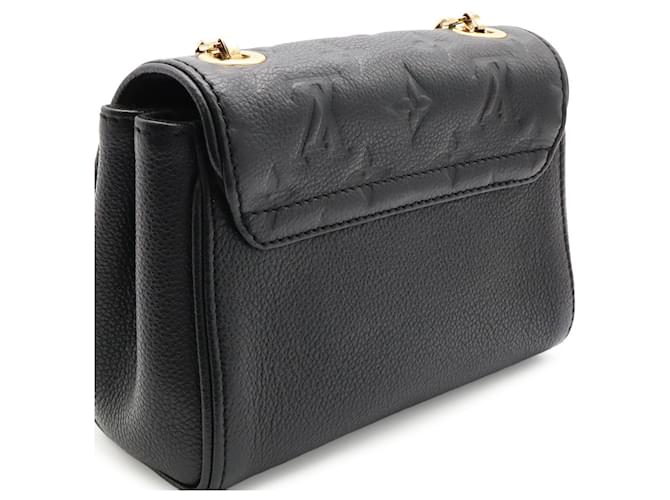 Bolso de Hombro Louis Vuitton Monogram Empreinte Saint Germain BB Chain Negro - vista 8