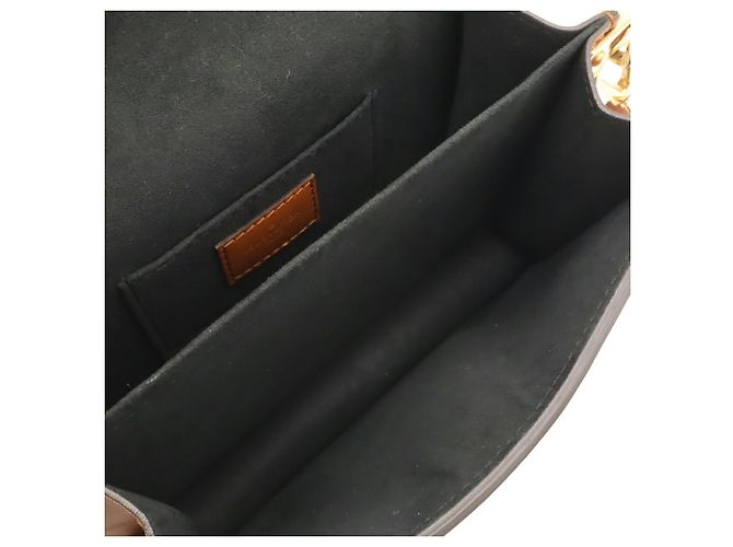 Borsa a tracolla Louis Vuitton Monogram Reverse Dauphine MM Marrone Marrone chiaro - vista 8