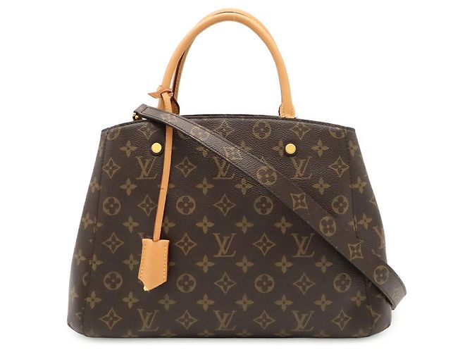 Borsa a mano e borsa a tracolla Louis Vuitton Monogram Montaigne MM Marrone - vista 2