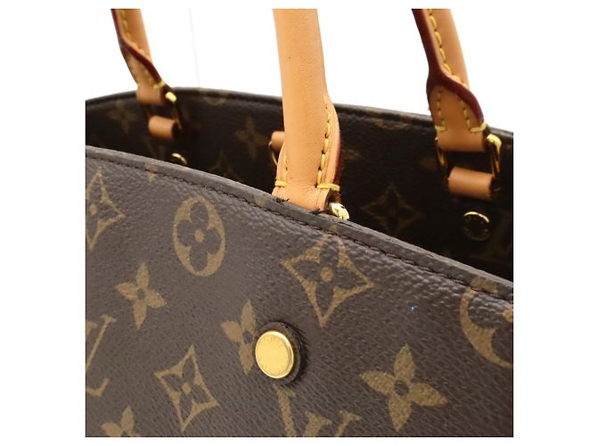 Borsa a mano e borsa a tracolla Louis Vuitton Monogram Montaigne MM Marrone - vista 9