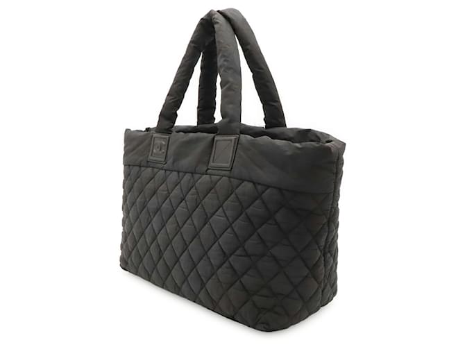 Borsa Tote CHANEL Coco Cocoon Medium Nero Rosso - vista 3