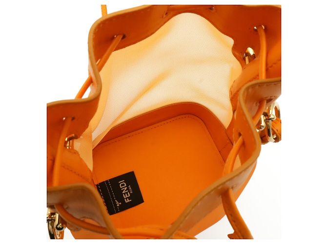 FENDI Borsa a tracolla stile handbag Mon Trésor Arancione - vista 10