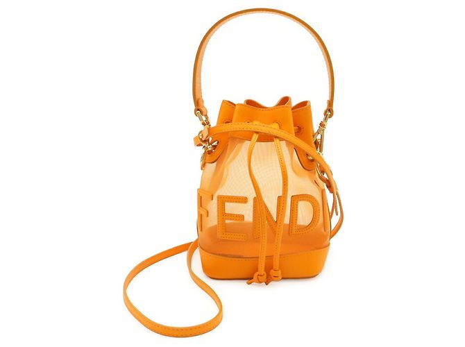 FENDI Borsa a tracolla stile handbag Mon Trésor Arancione - vista 2