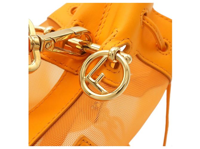 FENDI Borsa a tracolla stile handbag Mon Trésor Arancione - vista 6
