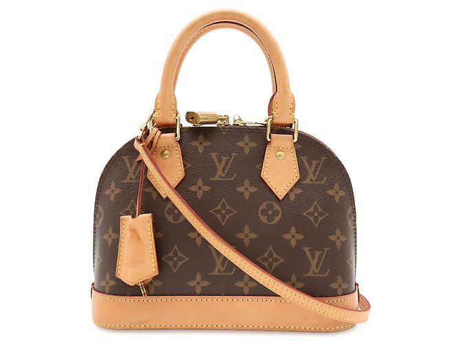 Borsa Louis Vuitton Monogram Alma BB Marrone Monogramma - vista 2