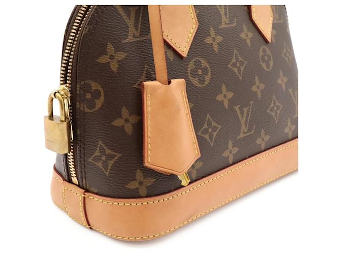 Borsa Louis Vuitton Monogram Alma BB Marrone Monogramma - vista 9