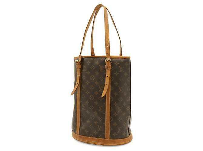 Borsa a tracolla tote Louis Vuitton Monogram Bucket GM Marrone Monogramma - vista 3