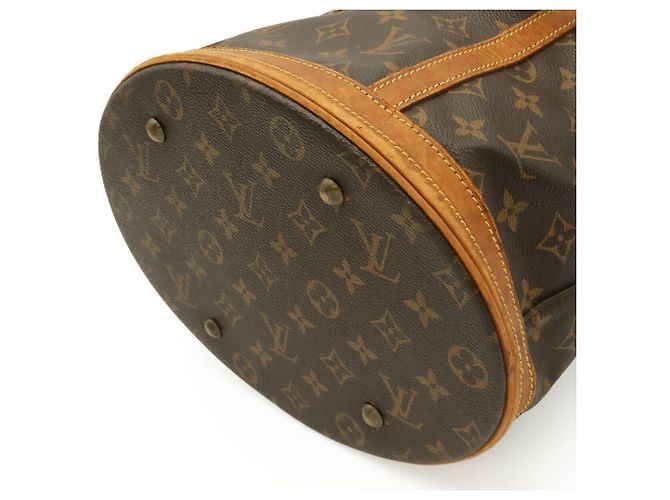 Borsa a tracolla tote Louis Vuitton Monogram Bucket GM Marrone Monogramma - vista 4