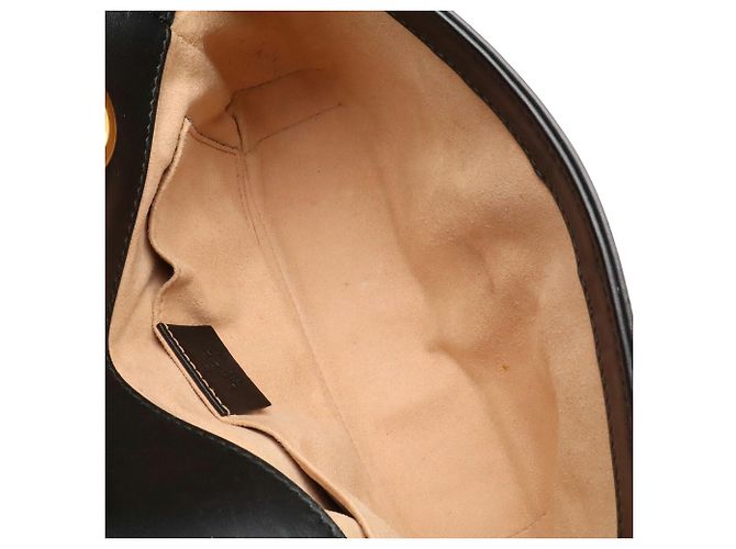 Borsa a tracolla Gucci GG Marmont con catena Nero - vista 8