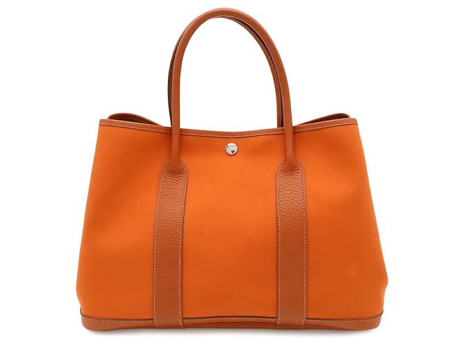 Hermès HERMES Garden PM Tragetasche Orange - Ansicht 2