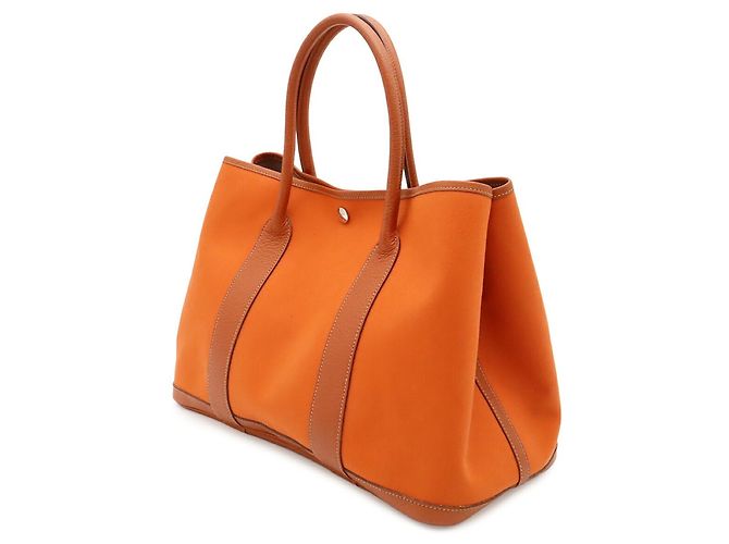 Hermès HERMES Garden PM Tragetasche Orange - Ansicht 3