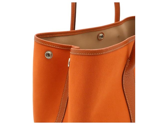 Hermès HERMES Garden PM Tragetasche Orange - Ansicht 8