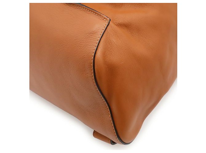 Piccola borsa in pelle Loewe Anton Marrone - vista 4