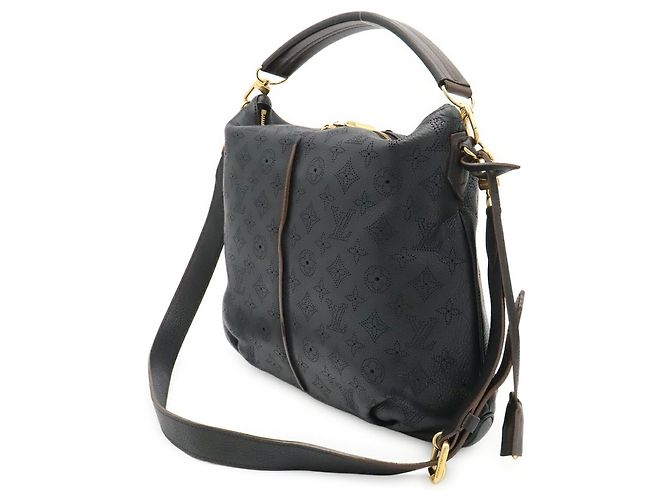 Borsa Louis Vuitton Mahina Selene PM Nero - vista 3