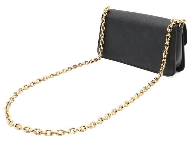Portafoglio con catena Louis Vuitton Monogram Empreinte Métis Nero - vista 3