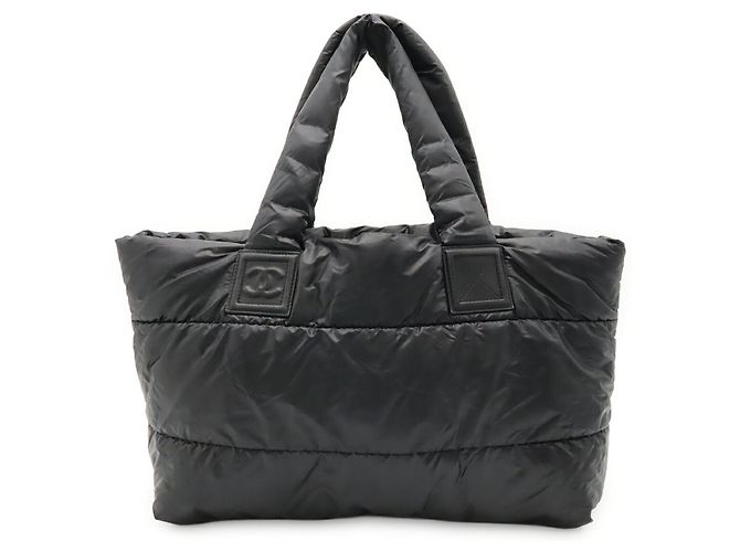 Borsa Chanel Coco Cocoon Tote GM Nero Bordò - vista 2