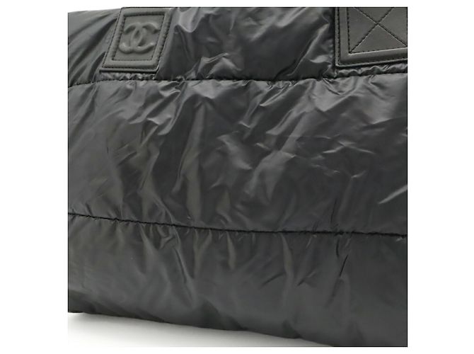 Borsa Chanel Coco Cocoon Tote GM Nero Bordò - view 8