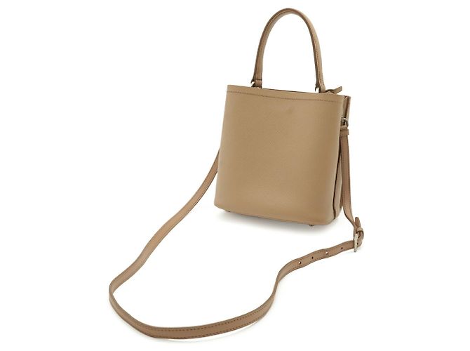 Borsa Prada Saffiano in Pink Beige - vista 3