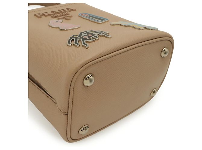 Borsa Prada Saffiano in Pink Beige - vista 4