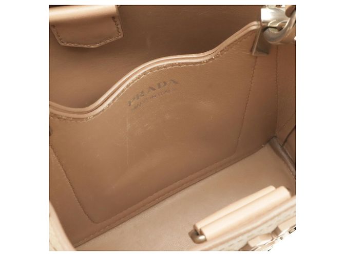 Borsa Prada Saffiano in Pink Beige - vista 7