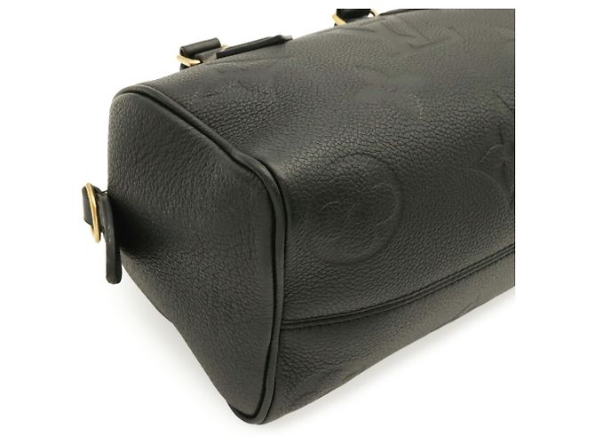 Borsa Louis Vuitton Monogram Empreinte Speedy Bandoulière 20 Nero - vista 4