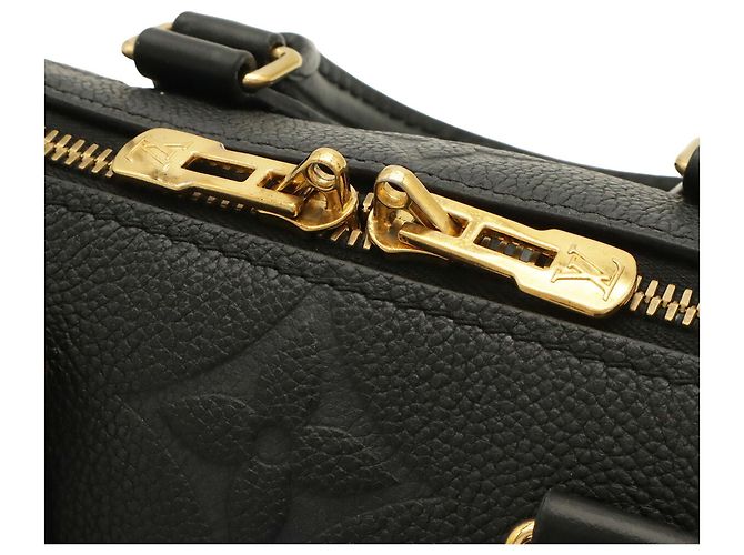 Borsa Louis Vuitton Monogram Empreinte Speedy Bandoulière 20 Nero - vista 8