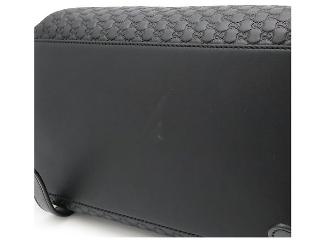 Zaino GUCCI Microguccissima in pelle nera Nero - vista 10