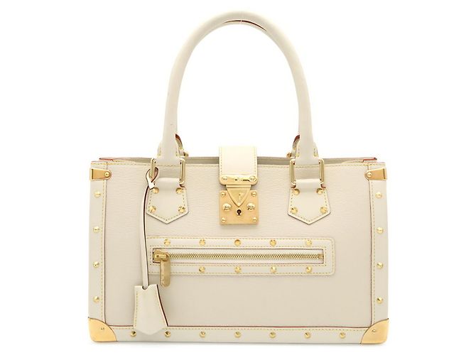 Borsa Tote Louis Vuitton Suhali Fabulous Bianco - vista 2