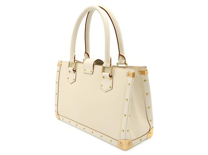 Borsa Tote Louis Vuitton Suhali Fabulous Bianco - vista 3