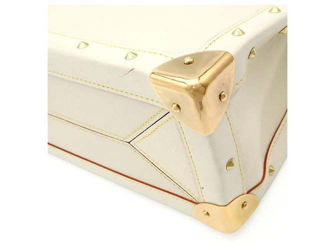 Borsa Tote Louis Vuitton Suhali Fabulous Bianco - vista 4