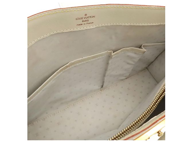 Borsa Tote Louis Vuitton Suhali Fabulous Bianco - vista 6