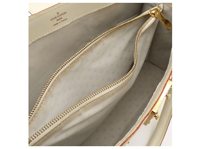 Borsa Tote Louis Vuitton Suhali Fabulous Bianco - vista 7