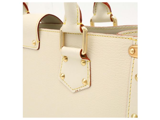 Borsa Tote Louis Vuitton Suhali Fabulous Bianco - vista 9