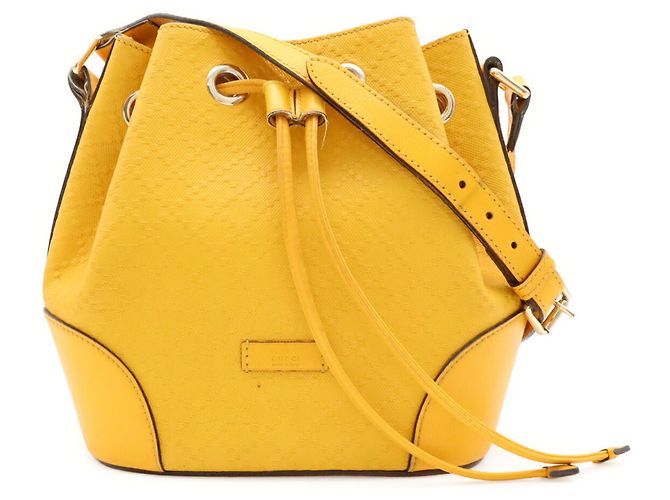 Borsa a Spalla GUCCI Bright Diamante Giallo - vista 2