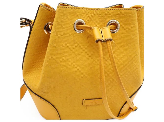 Borsa a Spalla GUCCI Bright Diamante Giallo - vista 9