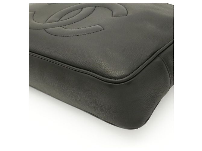Borsa Tote CHANEL Coco Mark Chain Nero - vista 4