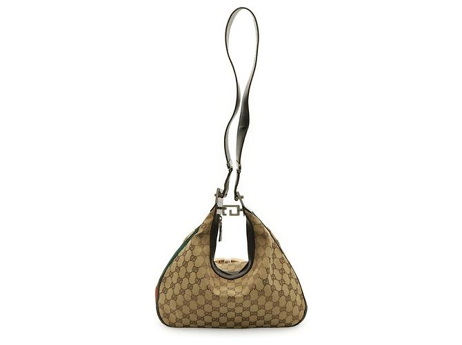 Borsa a tracolla Gucci GG Canvas Sherry Line Marrone Rosso Beige Verde Cachi Marrone scuro - vista 2