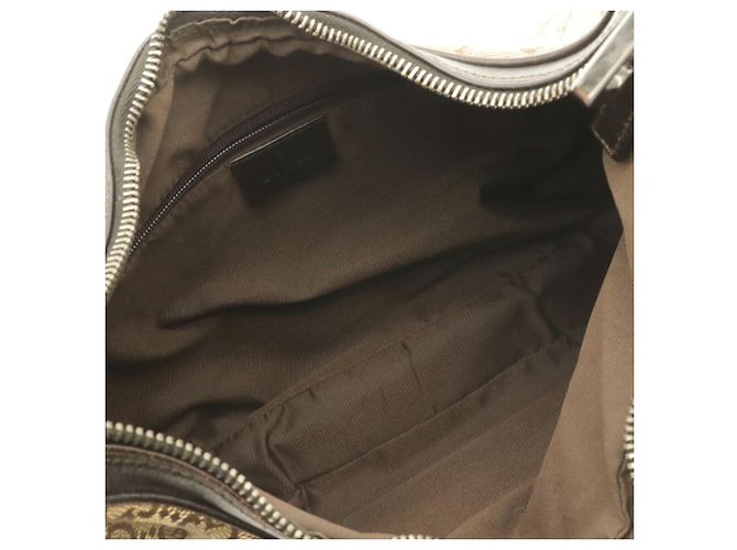 Borsa a tracolla Gucci GG Canvas Sherry Line Marrone Rosso Beige Verde Cachi Marrone scuro - vista 9