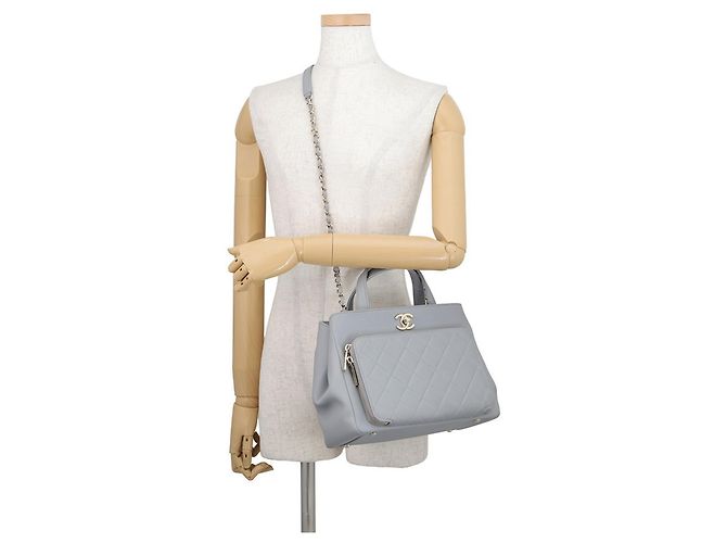 Borsa Chanel Matelassé Coco Mark Affinity Marrone - vista 5