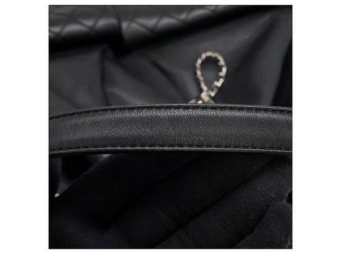 Zaino Chanel Matelassé in agnello nero - vista 11
