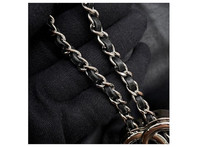 Zaino Chanel Matelassé in agnello nero - vista 12