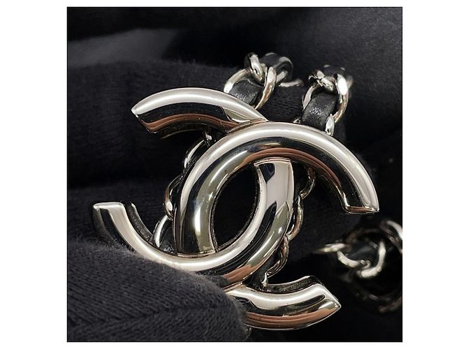 Zaino Chanel Matelassé in agnello nero - vista 14