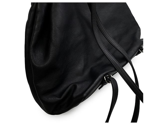 Zaino Chanel Matelassé in agnello nero - vista 6