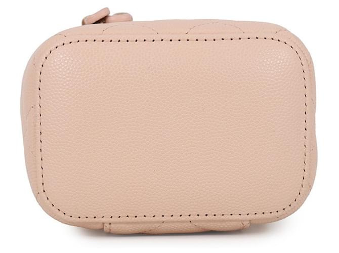 Chanel Matelassé Mini Vanity Case Beige - vista 3