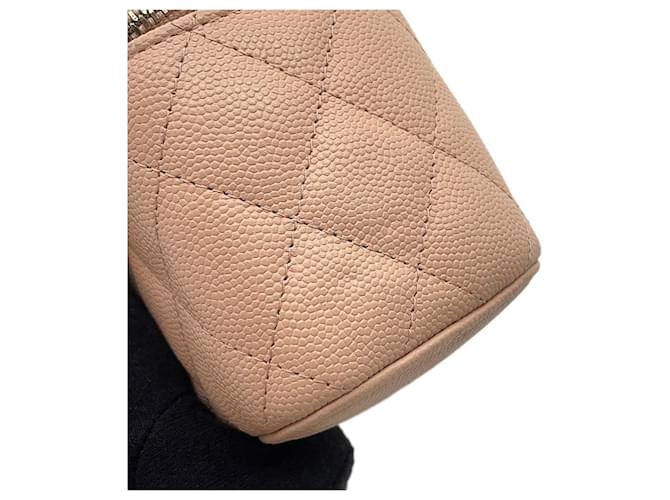 Chanel Matelassé Mini Vanity Case Beige - vista 6