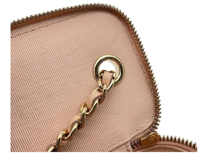 Chanel Matelassé Mini Vanity Case Beige - vista 8