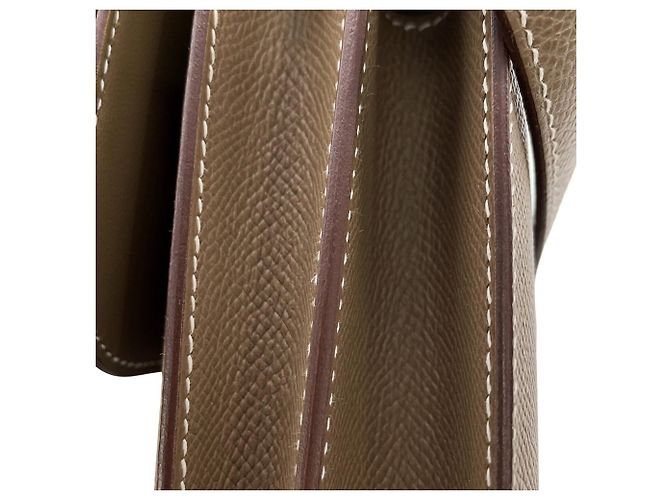 Hermès Bolsa de Ombro Mini Constance Hermes Taupe - vista 10