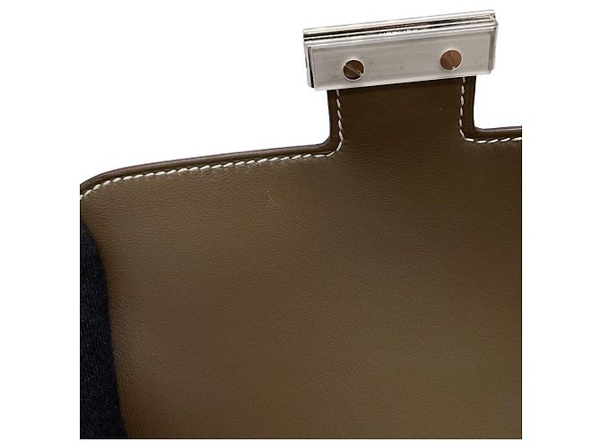 Hermès Bolsa de Ombro Mini Constance Hermes Taupe - vista 12