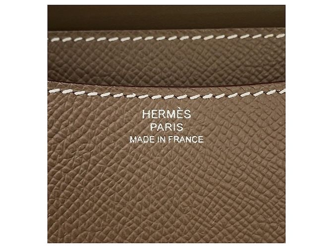 Hermès Bolsa de Ombro Mini Constance Hermes Taupe - vista 17