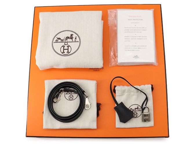 Hermès Borsa Hermes Kelly 32 in pelle Togo nera Nero - vista 13